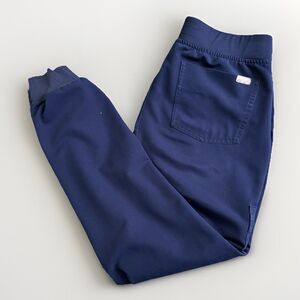 FIGS Blue Zamora Jogger Scrubs Pants Women's Size Small PO 2107 Navy Blue